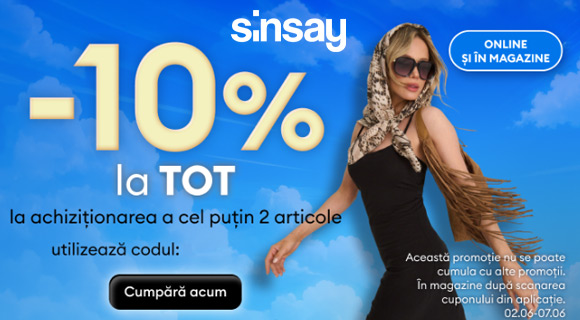 toate cupoane reducere sinsay