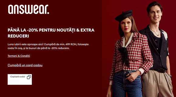 toate cupoane reducere answear