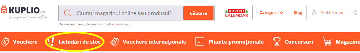 Lichidari de stoc | KUPLIO.ro – cumpărați mai ieftin!