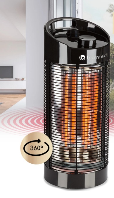 radiator de sine stătător negru