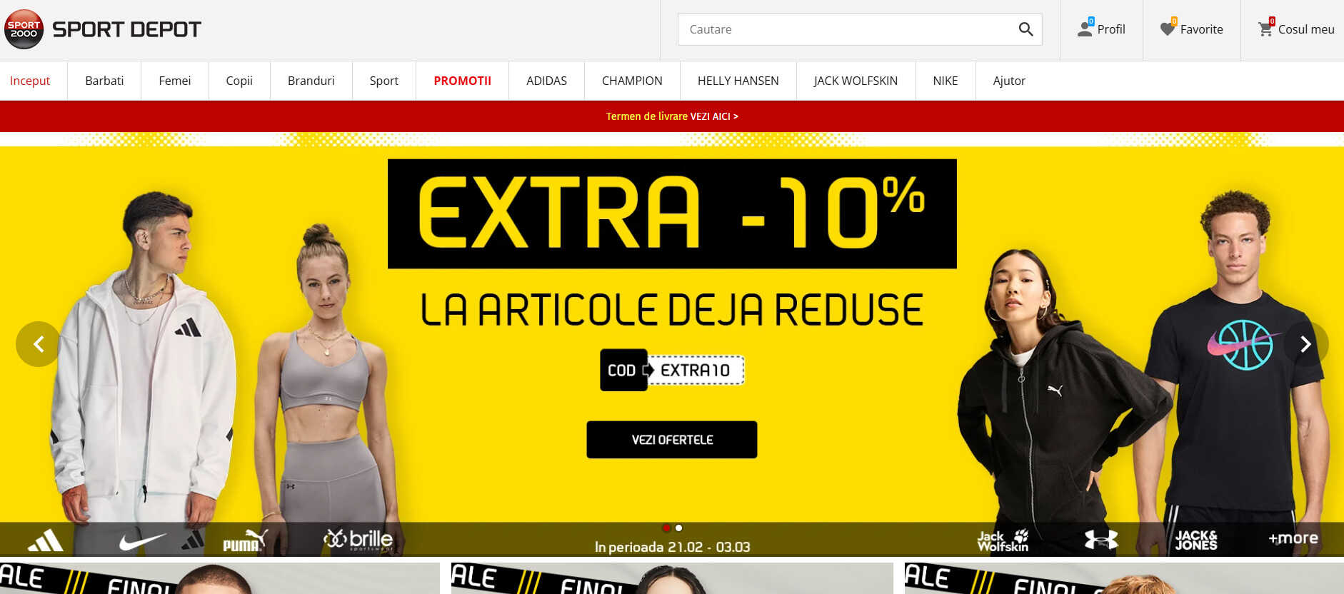 sport depot cod reducere