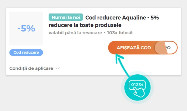 Exemplu cod reducere Aqualine
