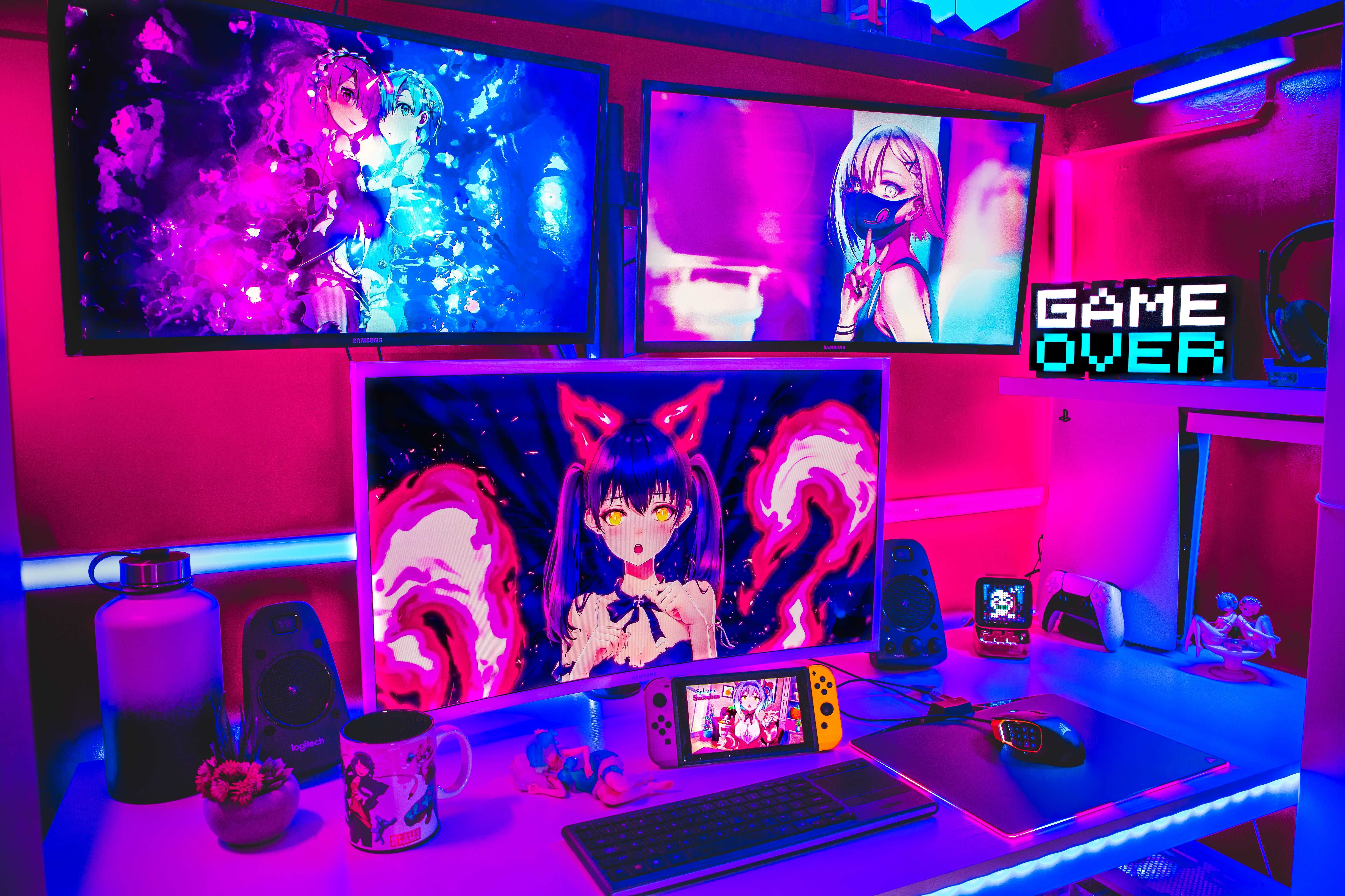 ecrane pc cu jocuri diferite colorate