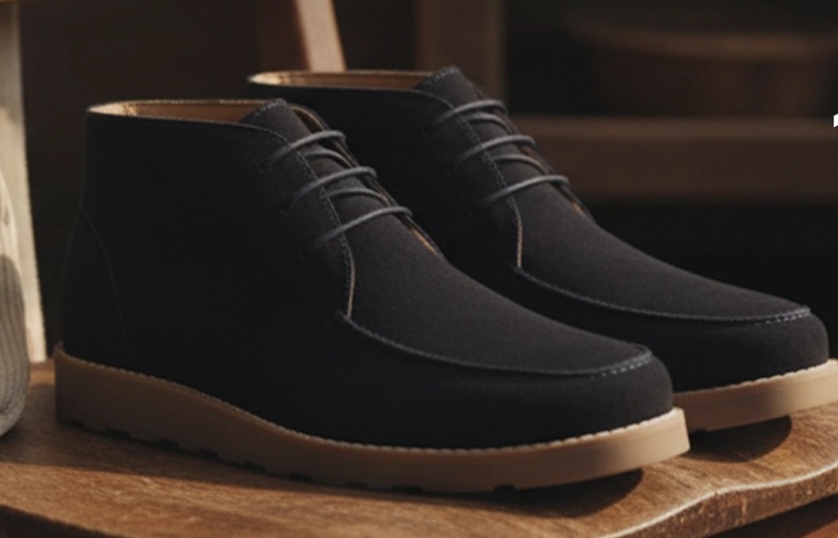 mocasini negri cu gleznă pentru bărbați