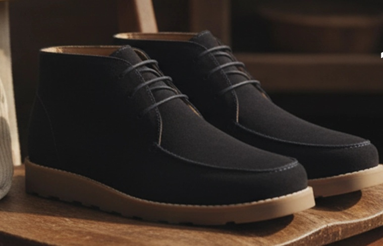 mocasini negri cu gleznă pentru bărbați