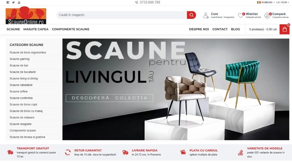 screen magazin online scaune diverse