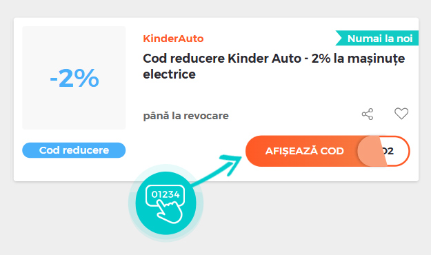 Exemplu cod reducere KinderAuto