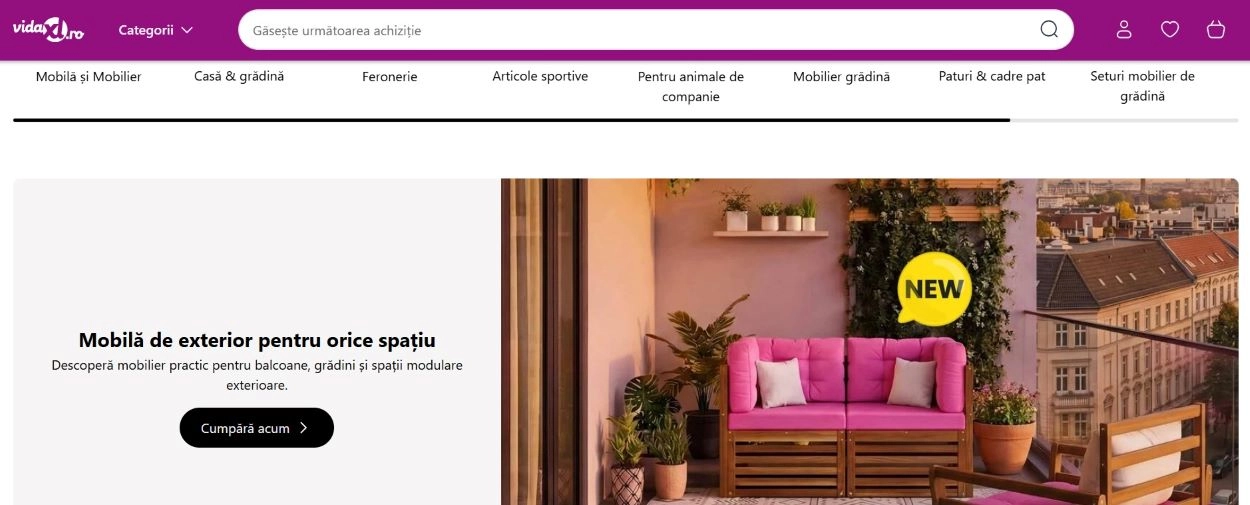 screen magazin online mobilier și accesorii casă