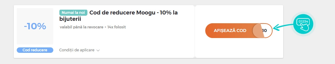 Exemplu cod reducere Moogu