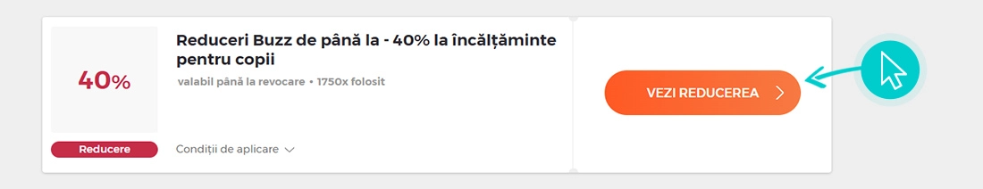 Cum se utilizează cod reducere Buzz