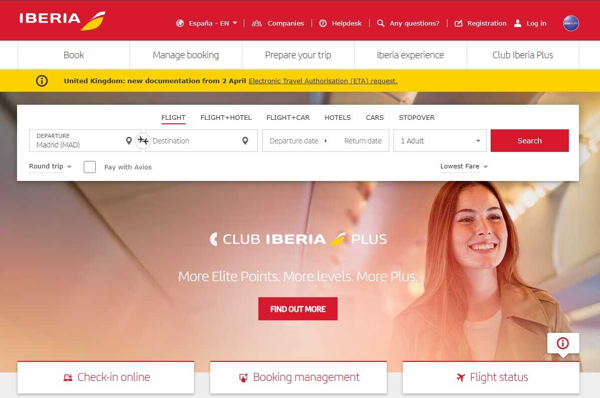 oferta iberia