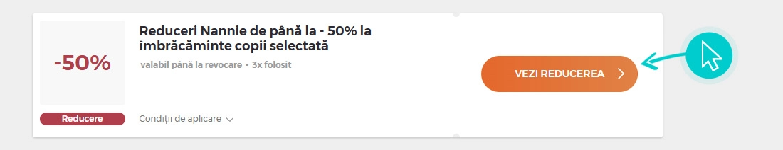 Cum se utilizează cod reducere Nannie