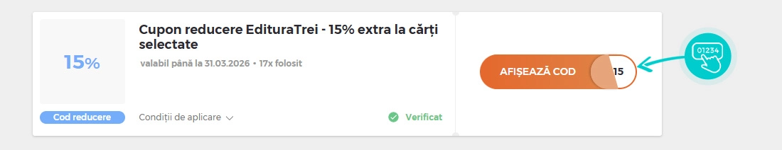Exemplu cod reducere EdituraTrei