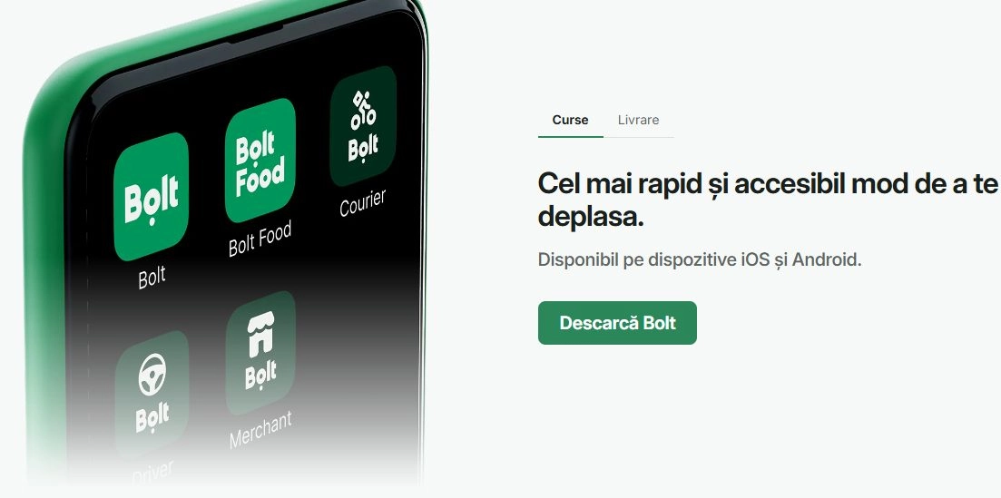 ecran smartphone aplicație livrare