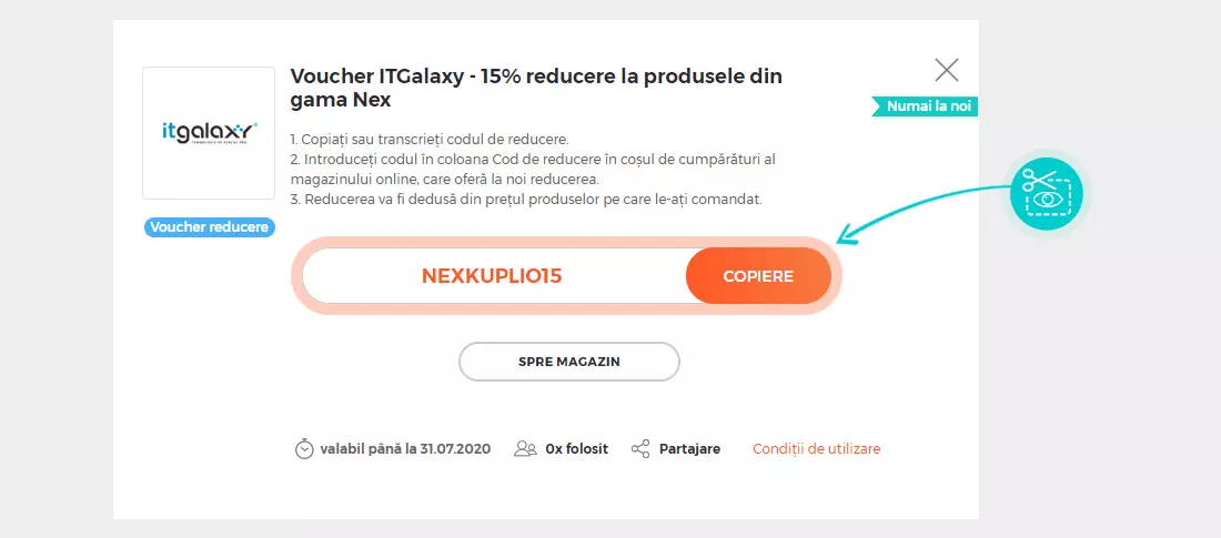 notice collide Search engine optimization 10% ITGalaxy vouchere Noiembrie 2022 - KUPLIO.ro