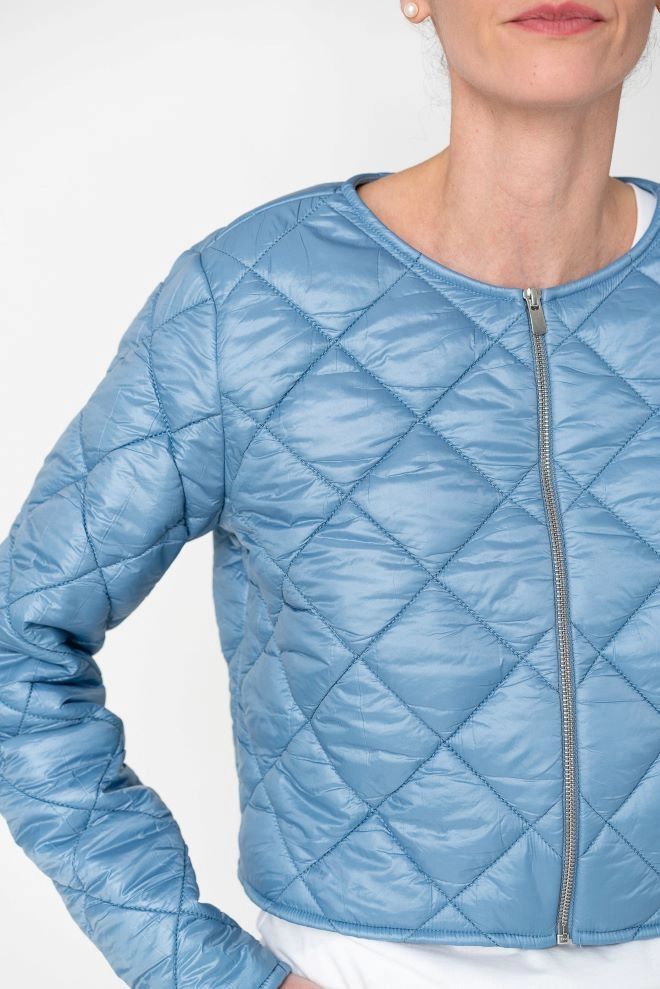 geacă matlasată albastru ciel