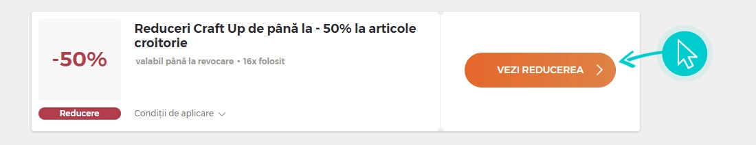 Cum se utilizează cod reducere Craft Up