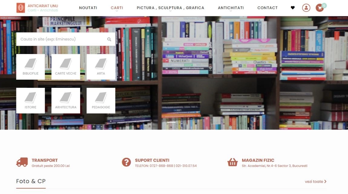 screen magazin online cărți vechi