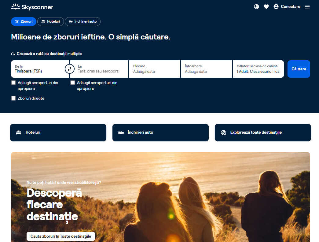 skyscanner screen