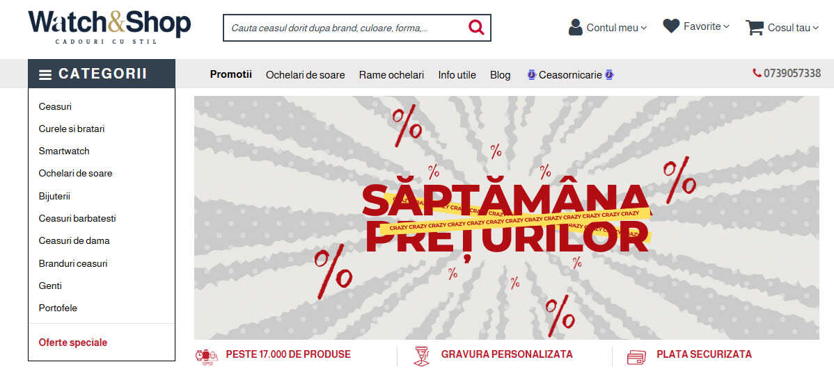 screen magazin online ceasuri de mana