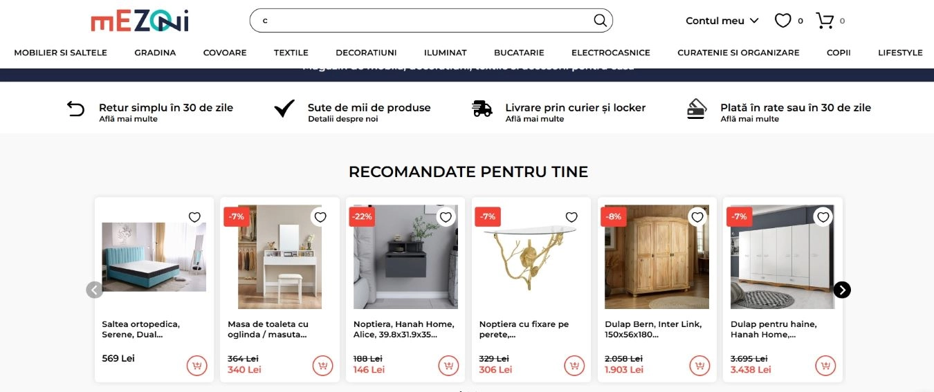 screen magazin online mobilier și accesorii