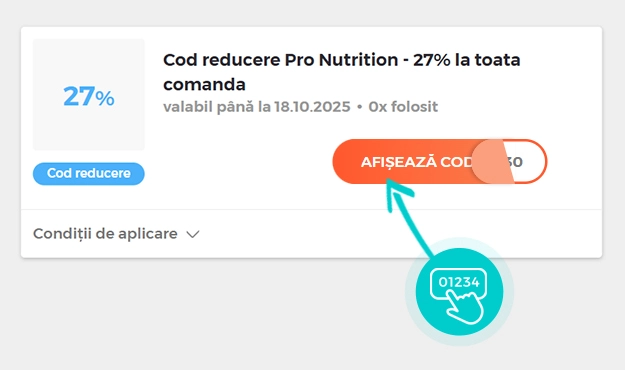 Exemplu cod reducere Pro Nutrition