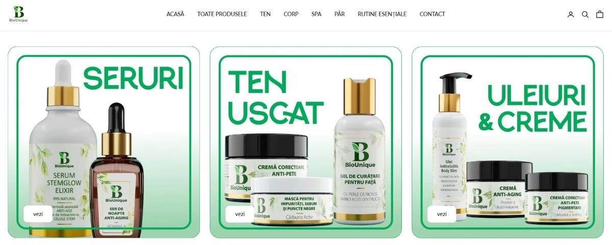 screen magazin onlinee de cosmetice naturale