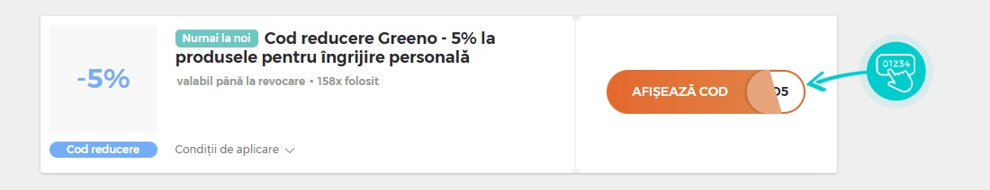 Exemplu cod reducere Greeno