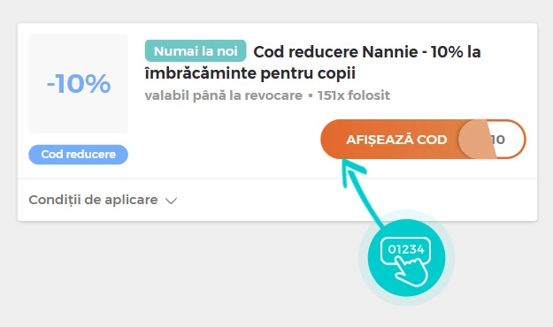 Exemplu cod reducere Nannie