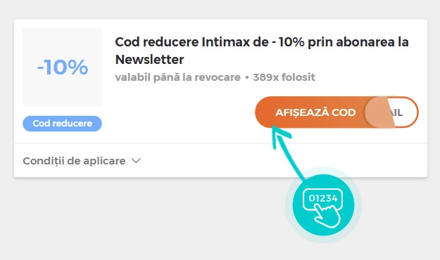 Exemplu cod reducere Intimax