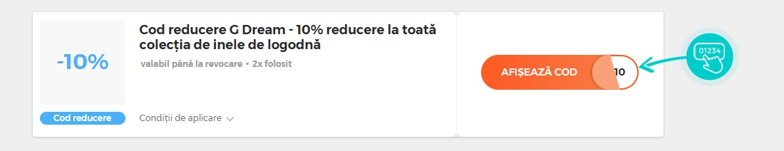 Exemplu cod reducere GDream