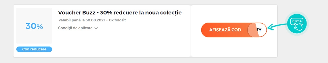 Exemplu cod reducere Buzz