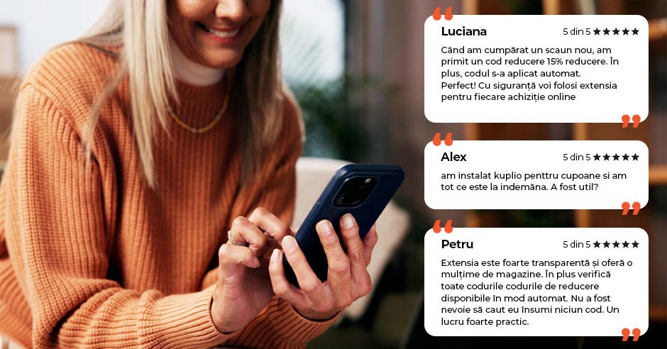 femeie blondă și  recenzii ale utilizatorilor